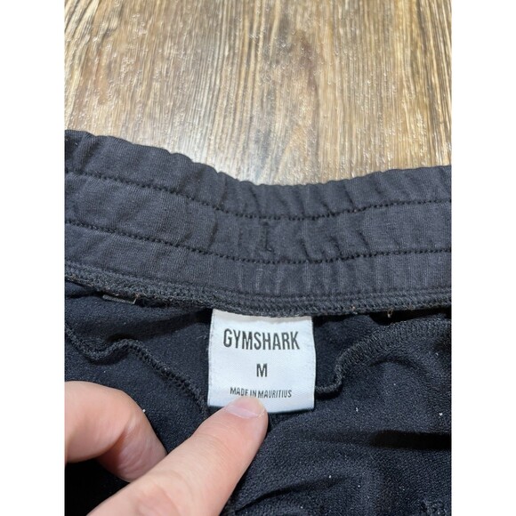 Gymshark Crest Black Cotton Blend Jersey Sweatpants Joggers Men's M - Picture 4 of 8